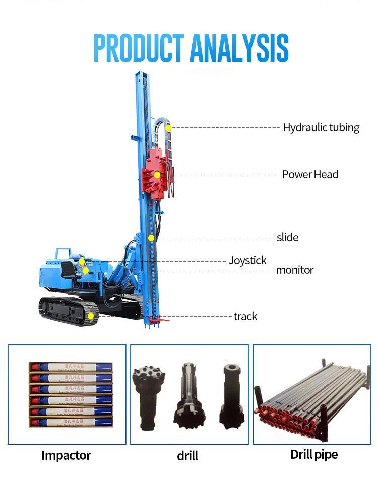 HWL300 Crawler Solar PV Pile Driver Piling machine
