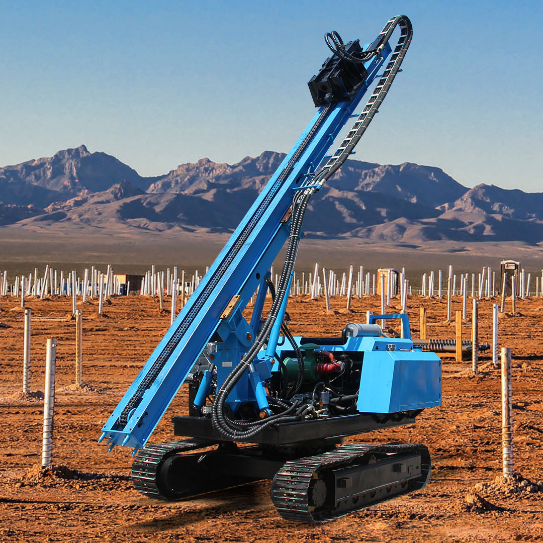 HWLH600R Crawler Solar PV Pile Driver Piling machine