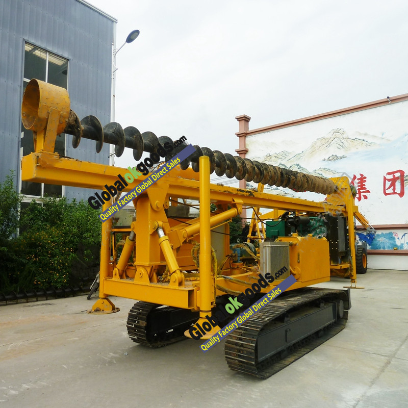 HWD8Y Crawler mounted drill depth 8m spiral pile driver