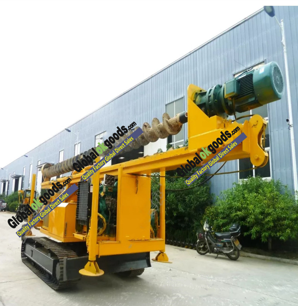 HWD8Y Crawler mounted drill depth 8m spiral pile driver