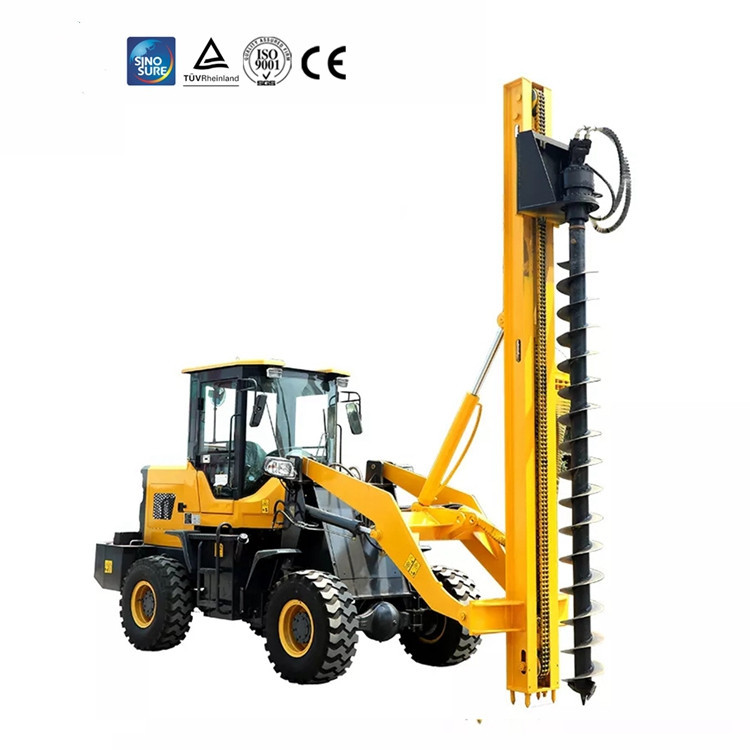 HW936X Wheeled loader Borehole Drilling Pile Driver Machine