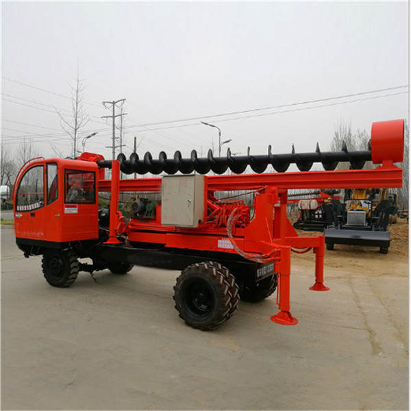 Portable Truck mounted screw piling machine