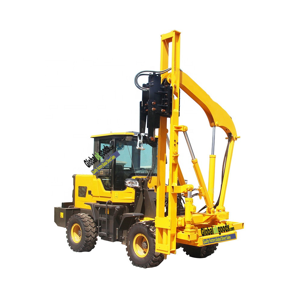 Multifunctional Diesel Powered Pounder Guardrail Pile Driver