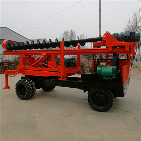Portable Truck mounted screw piling machine