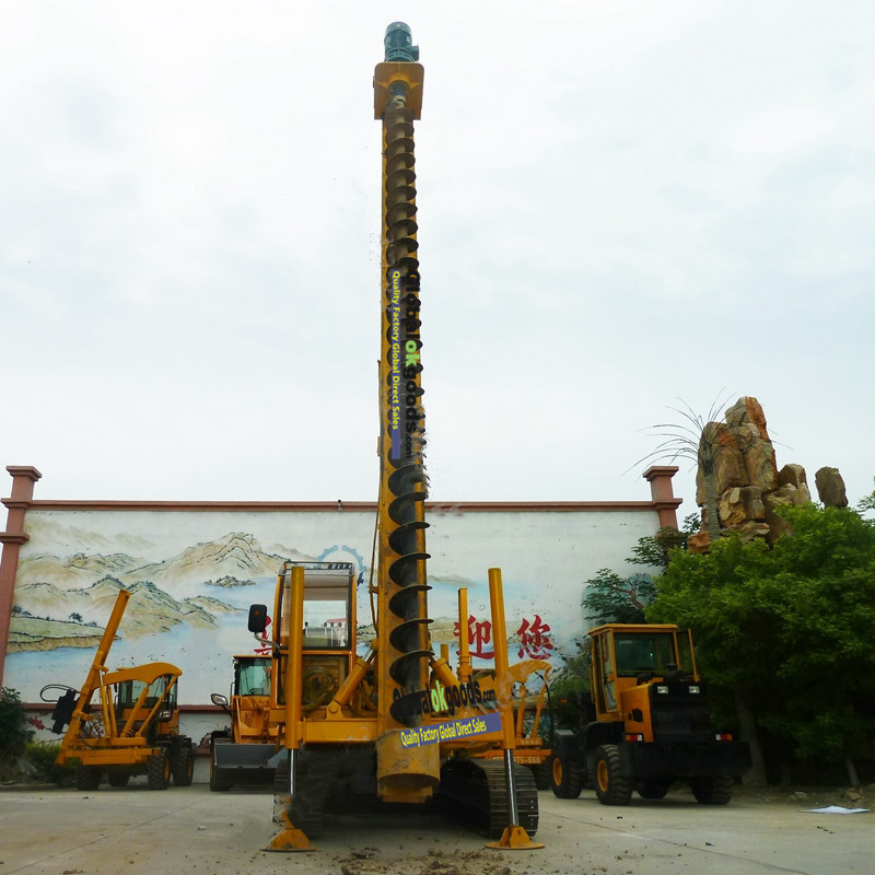 HWD8Y Crawler mounted drill depth 8m spiral pile driver