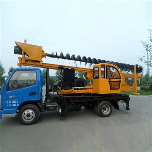 Portable Truck mounted screw piling machine