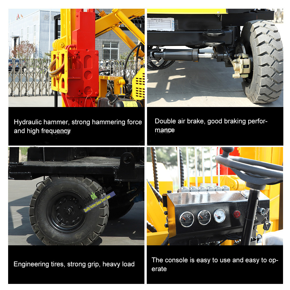 HWH420 Portable driver solar piling machine