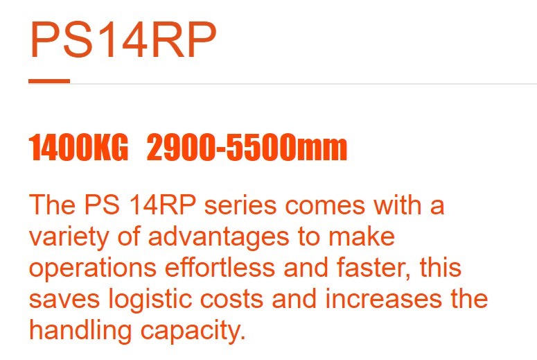 PS14RP Reach Truck