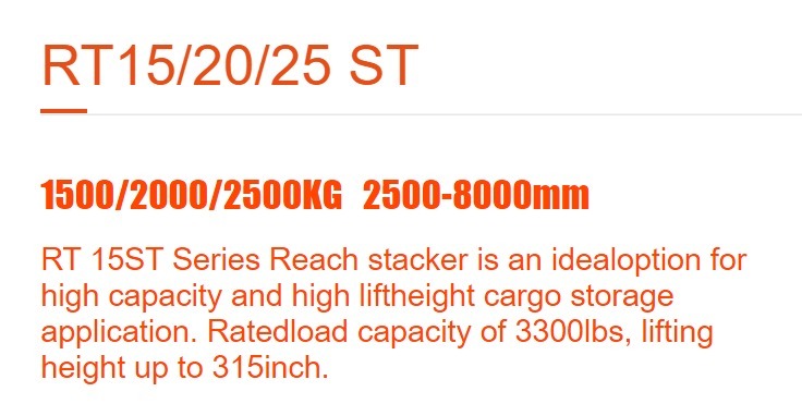 RT15/20/25 ST Reach Truck