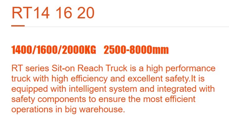 RT14/16/20  Reach Truck