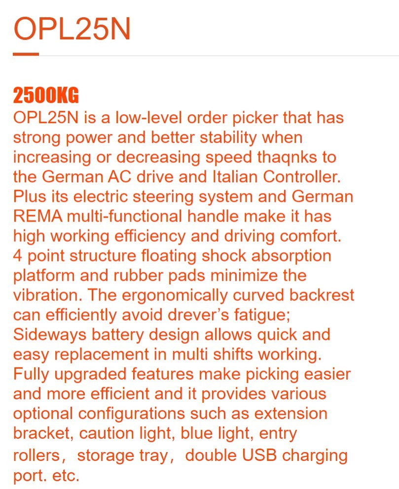 OPL25N Pallet Truck