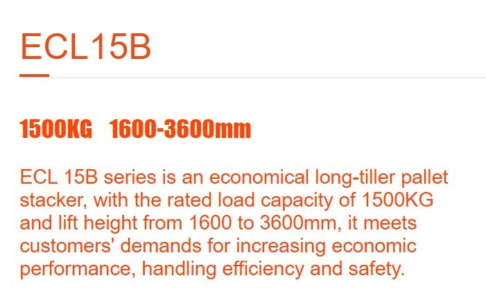 ECL15B Electric Stacker