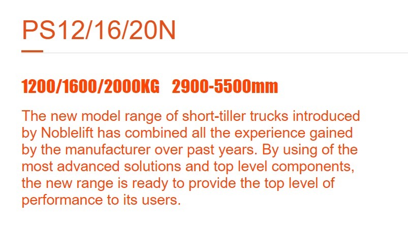 PS12/16/20N Electric Stacker