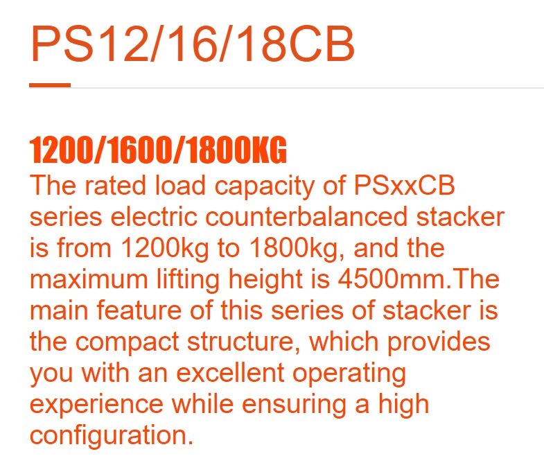 PS16CB Electric Stacker
