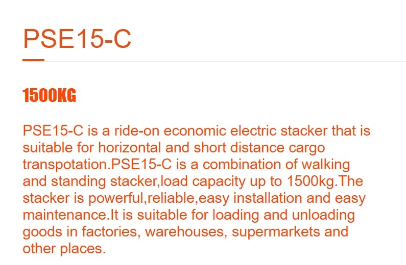 PSE15-C Electric Stacker