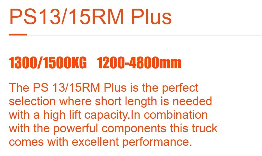 PS13/15RM Electric Stacker
