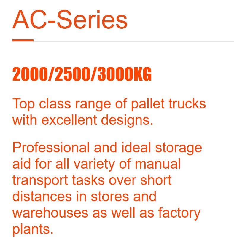 AC-Series Hand Pallet Truck