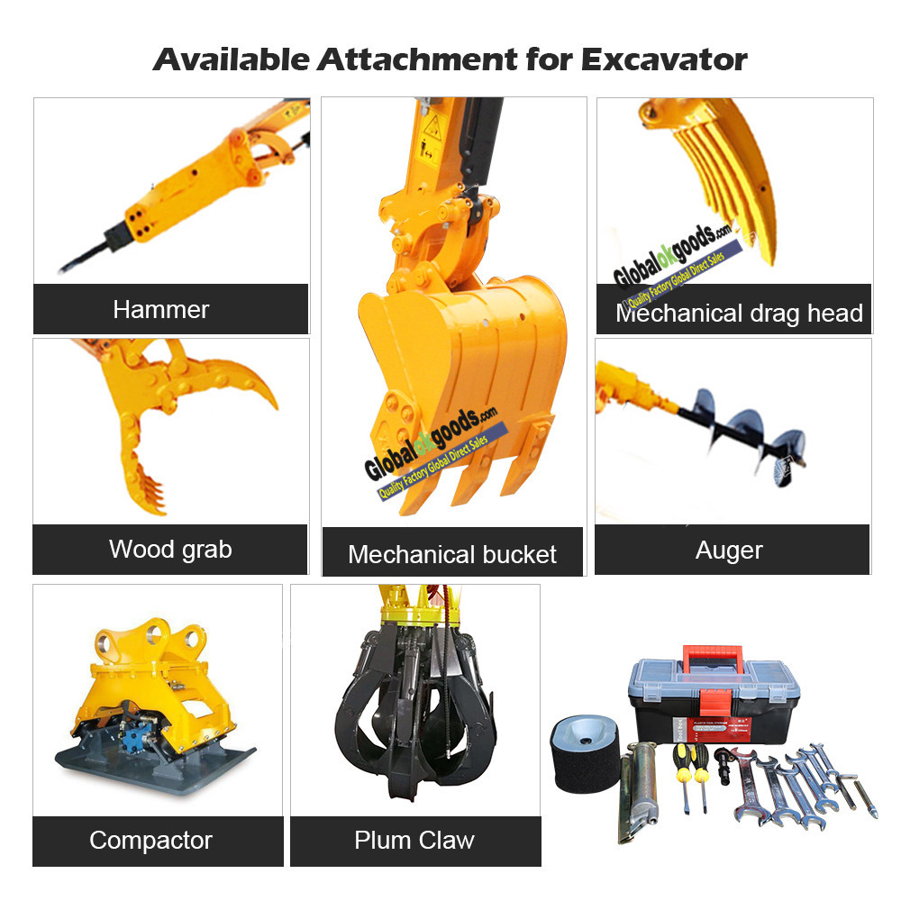 Mini crawler excavator 1 ton