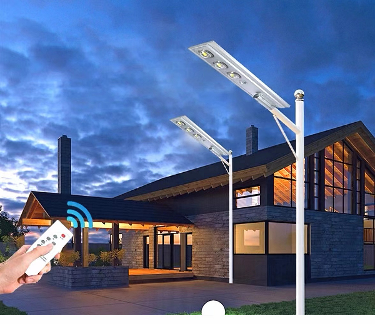 IP65 outdoor waterproof LED solar street lamp, garden lamp, square street lamp