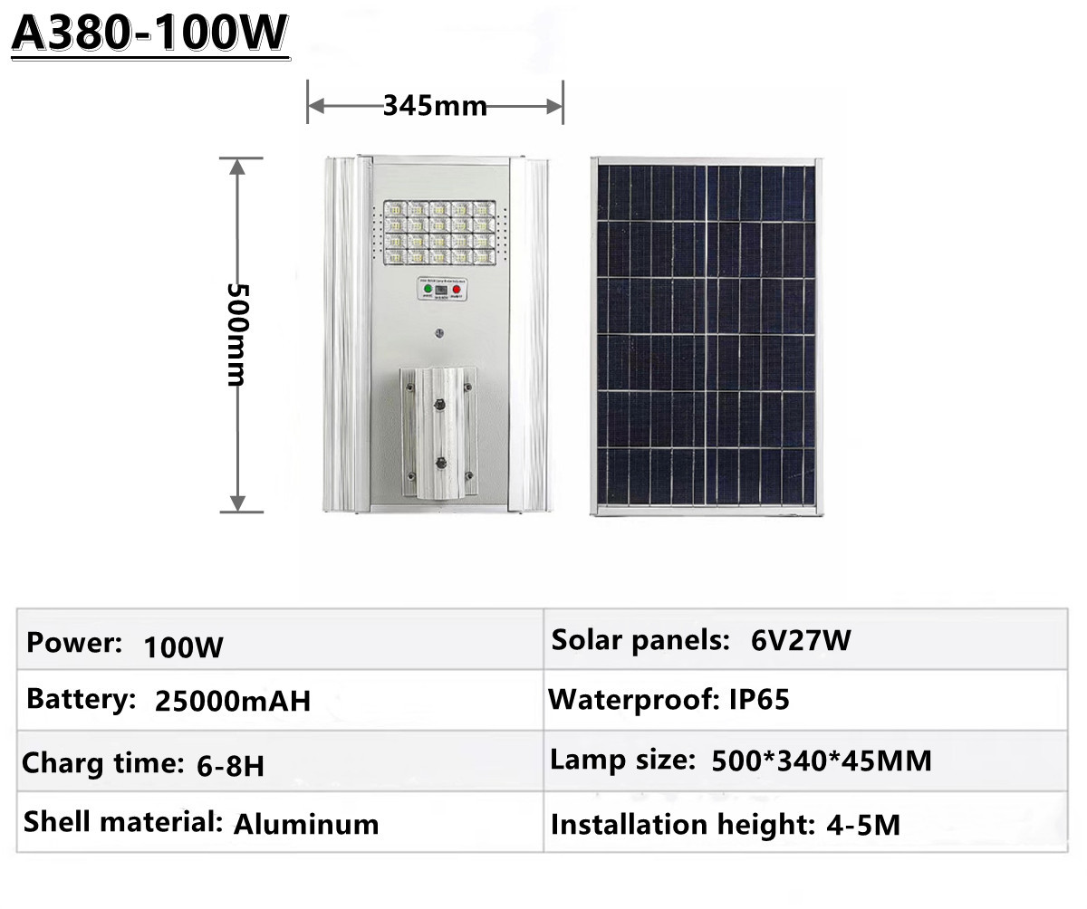 IP65 outdoor waterproof solar street lighting solar garden lamp square street lamp