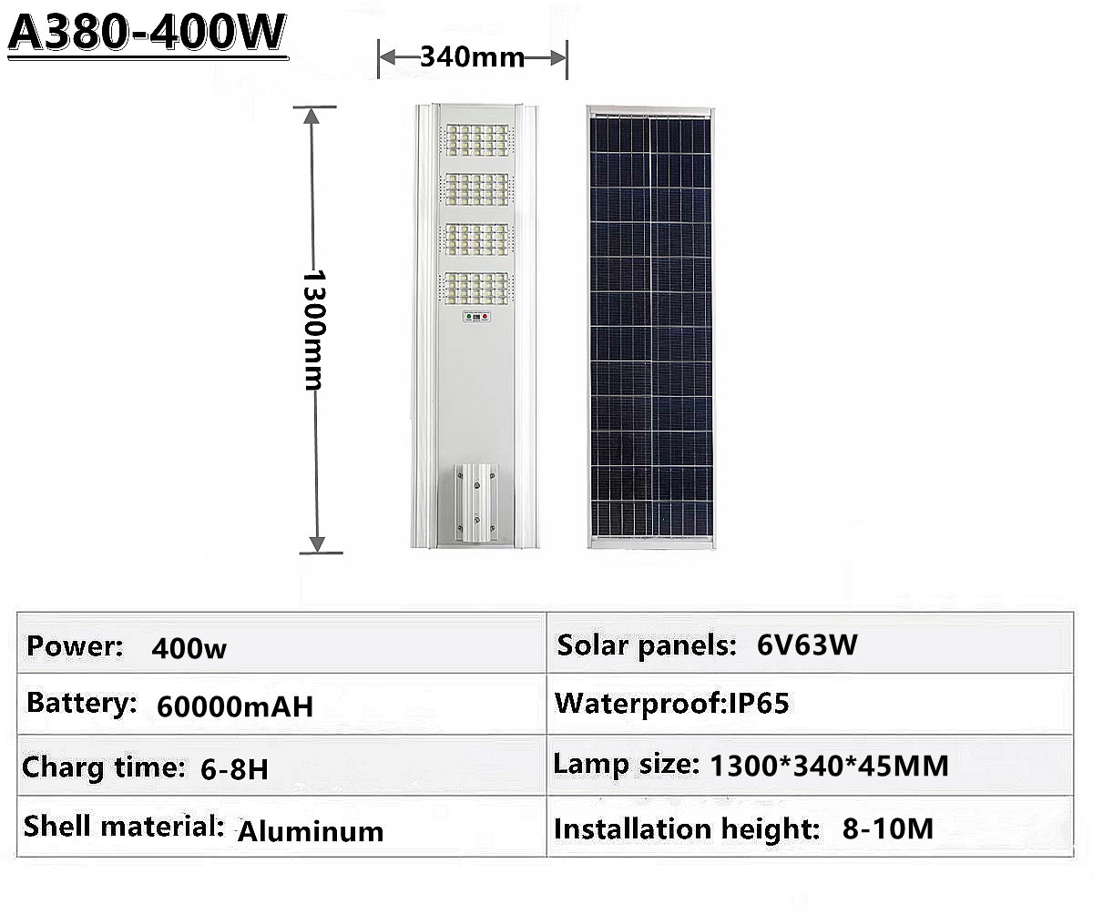 IP65 outdoor waterproof solar street lighting solar garden lamp square street lamp