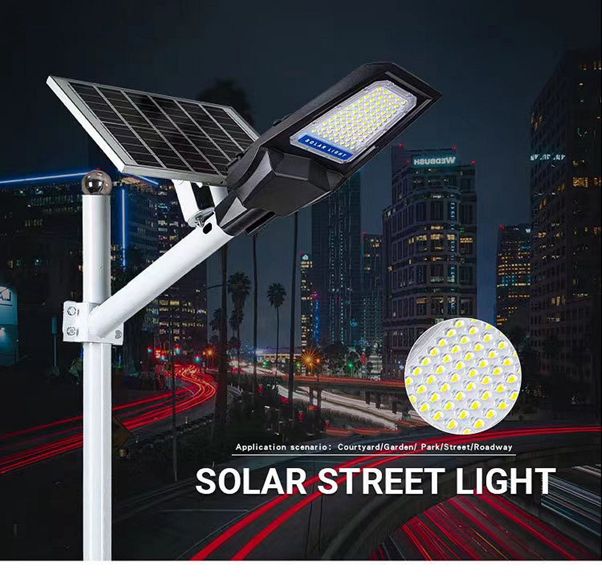 IP65 outdoor waterproof solar street lamp solar garden lamp square street lamp