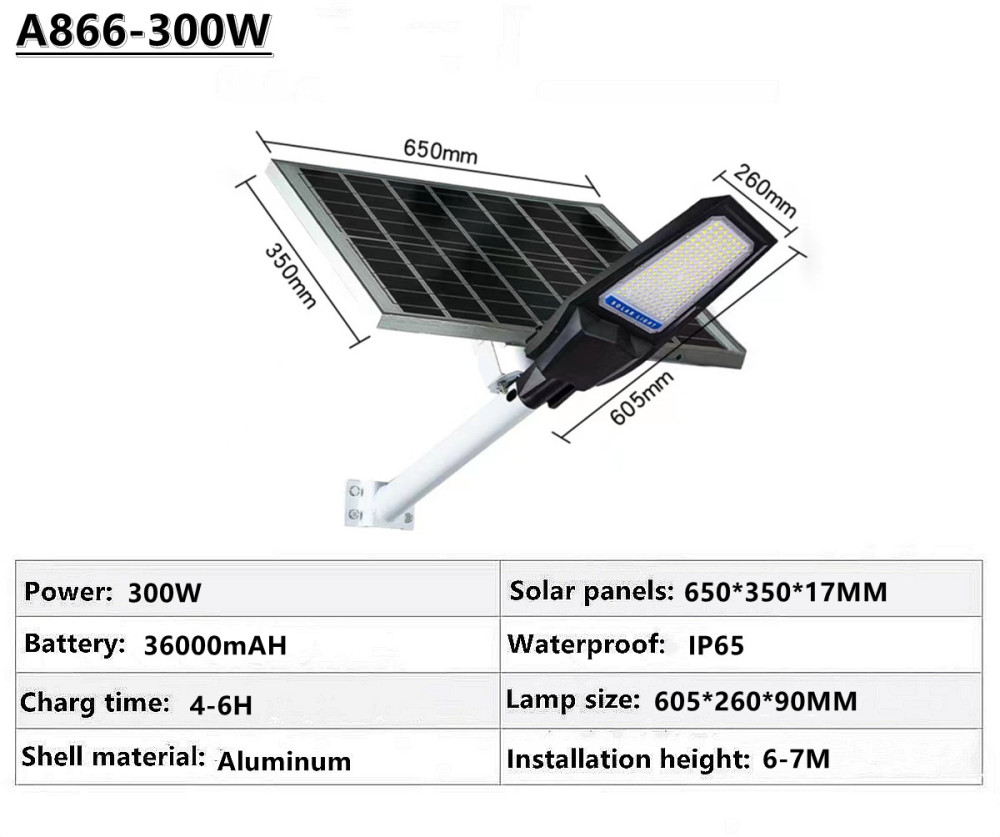 IP65 outdoor waterproof solar street lamp solar garden lamp square street lamp