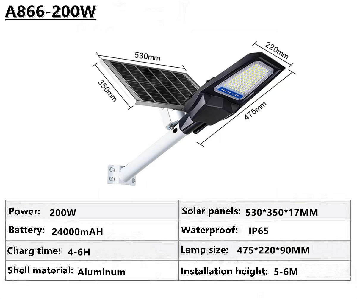 IP65 outdoor waterproof solar street lamp solar garden lamp square street lamp