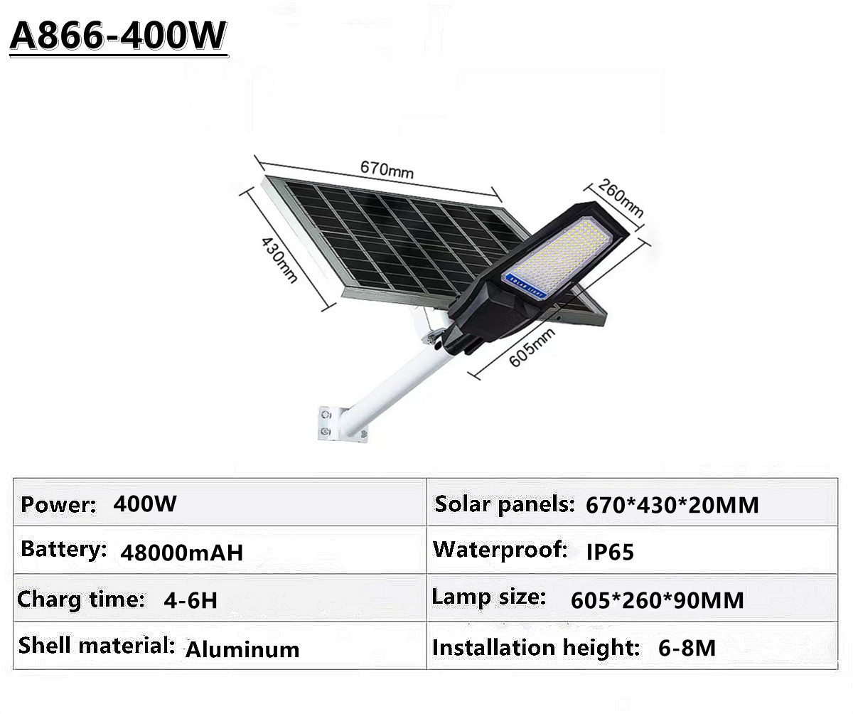 IP65 outdoor waterproof solar street lamp solar garden lamp square street lamp