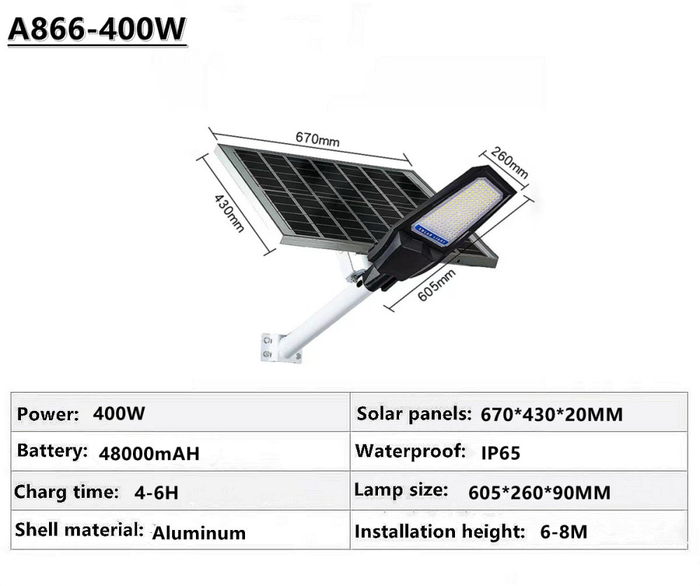 IP65 outdoor waterproof solar street lamp solar garden lamp square street lamp