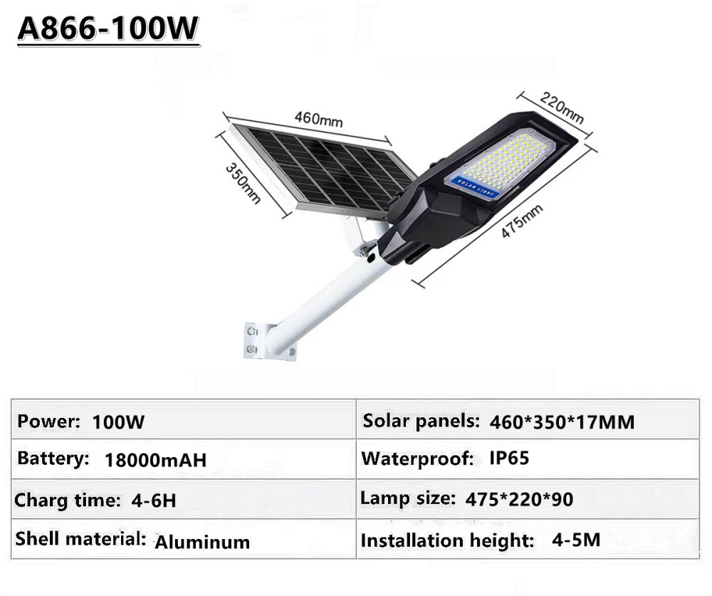 IP65 outdoor waterproof solar street lamp solar garden lamp square street lamp