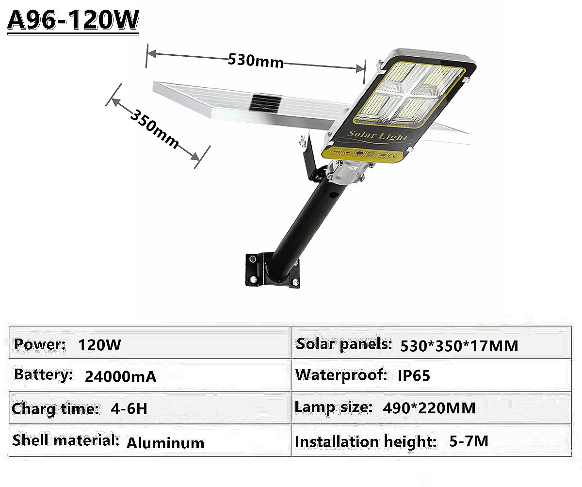 IP65 outdoor waterproof solar street lamp solar garden lamp square street lamp