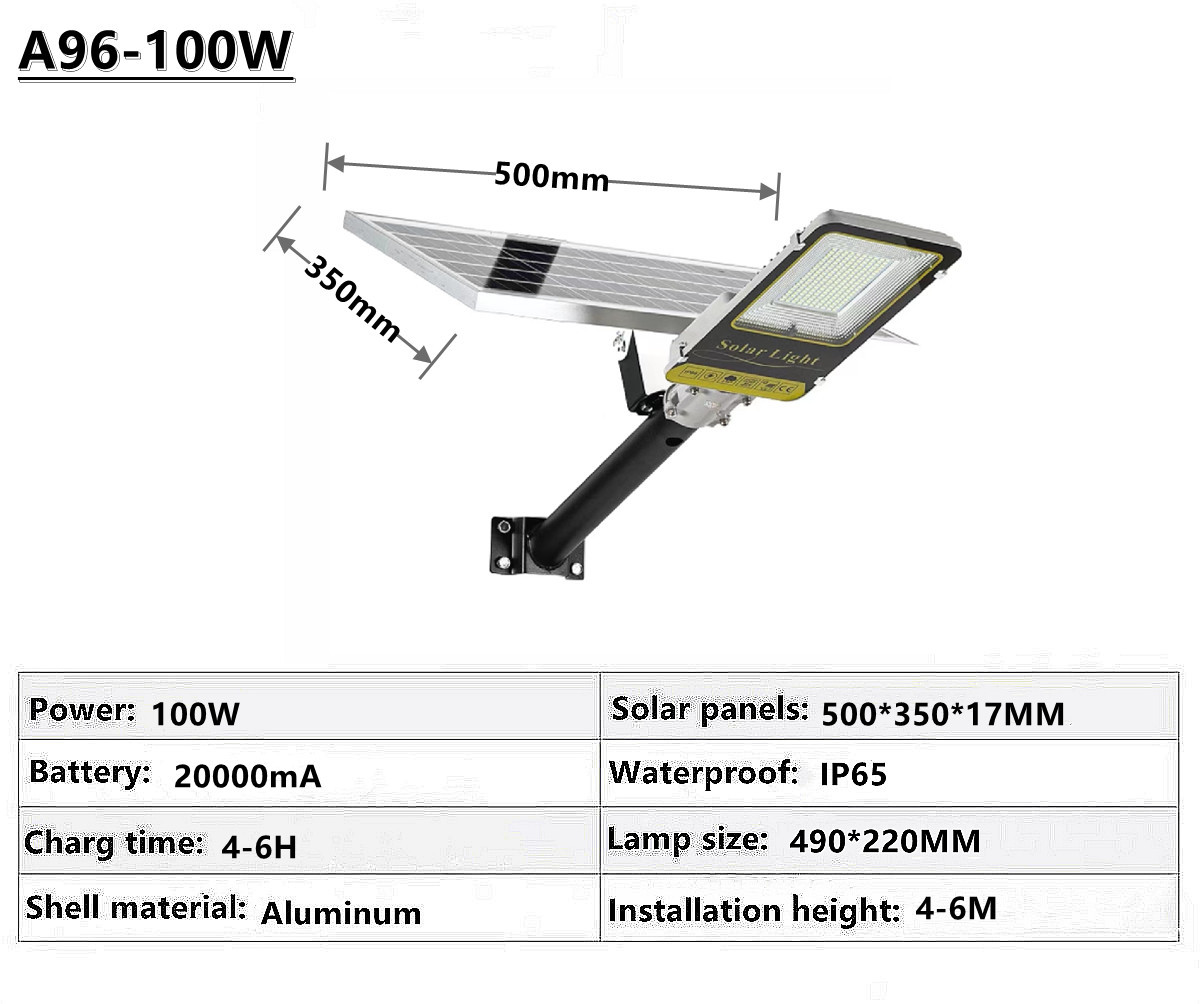 IP65 outdoor waterproof solar street lamp solar garden lamp square street lamp