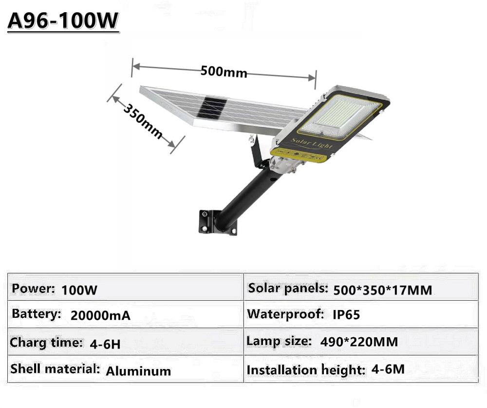 IP65 outdoor waterproof solar street lamp solar garden lamp square street lamp