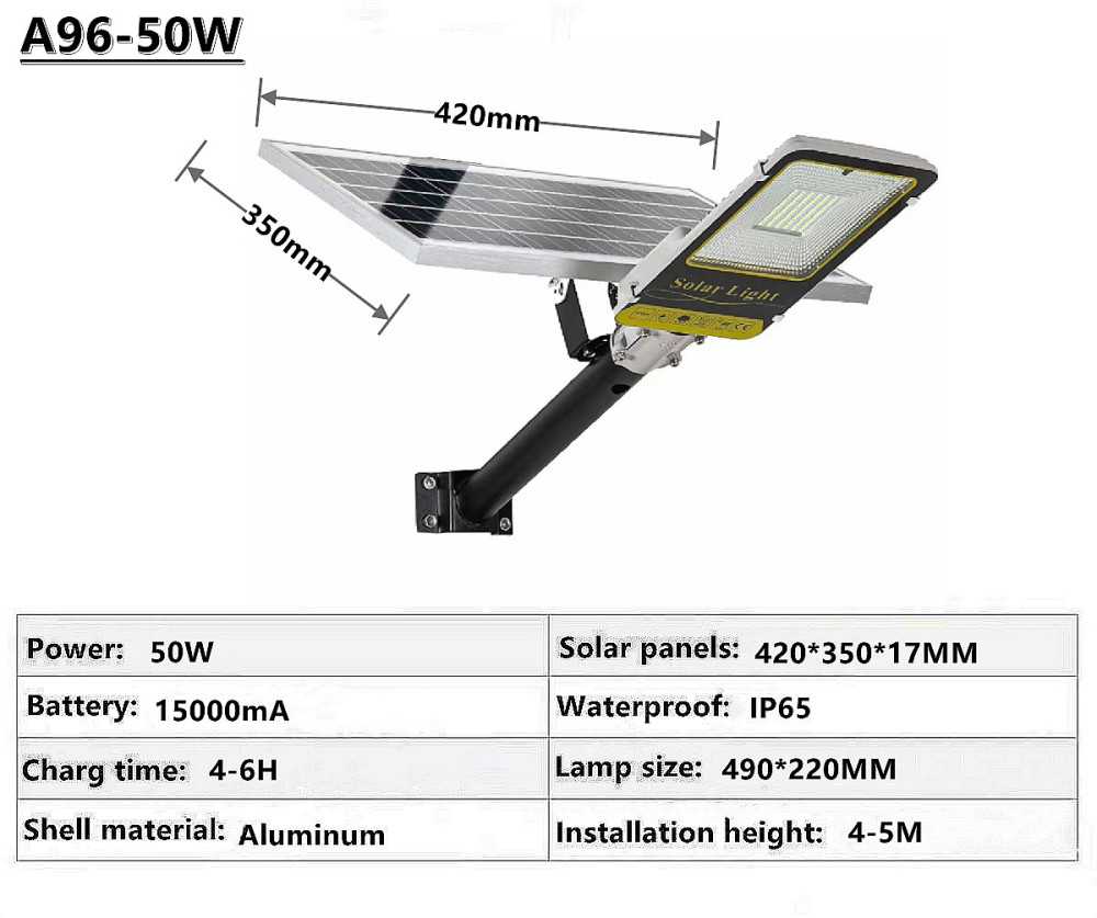 IP65 outdoor waterproof solar street lamp solar garden lamp square street lamp