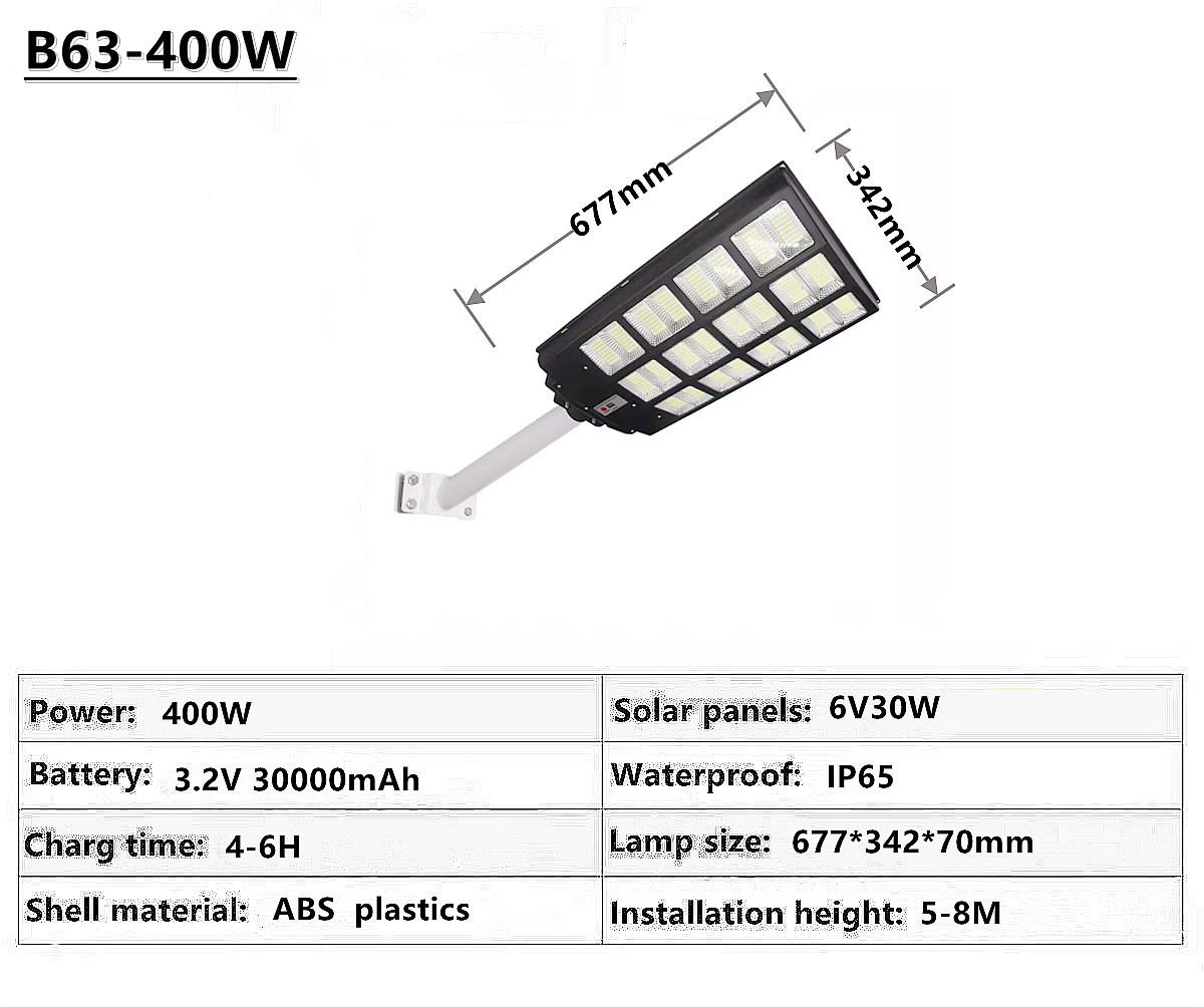 IP65 outdoor waterproof solar street lamp solar garden lamp square street lamp