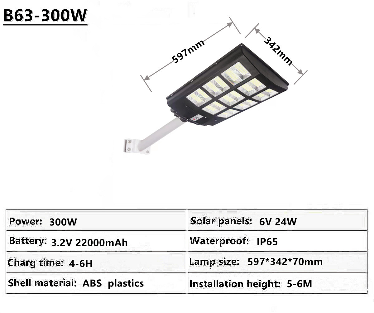 IP65 outdoor waterproof solar street lamp solar garden lamp square street lamp