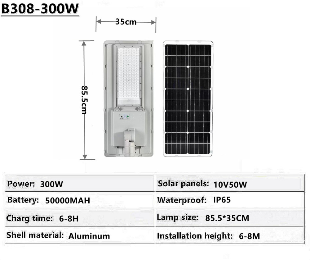 IP65 outdoor waterproof solar street lamp solar garden lamp square street lamp