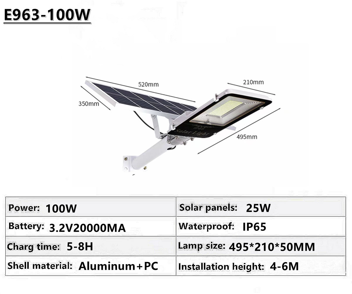 IP65 outdoor waterproof solar street lamp solar garden lamp square street lamp