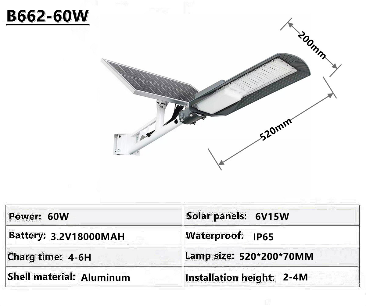 IP65 outdoor waterproof solar street lamp solar garden lamp square street lamp