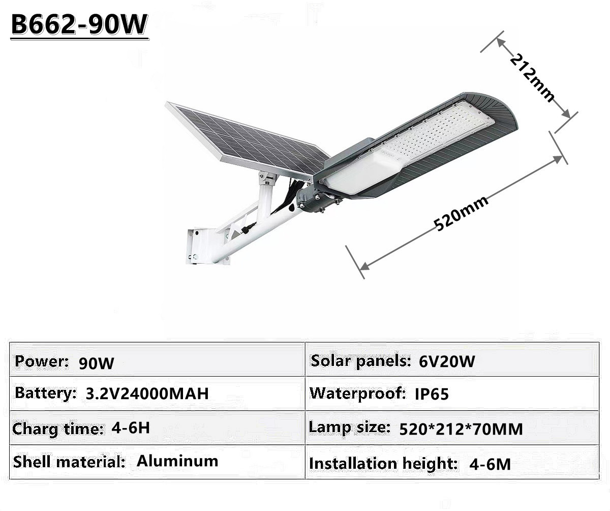 IP65 outdoor waterproof solar street lamp solar garden lamp square street lamp