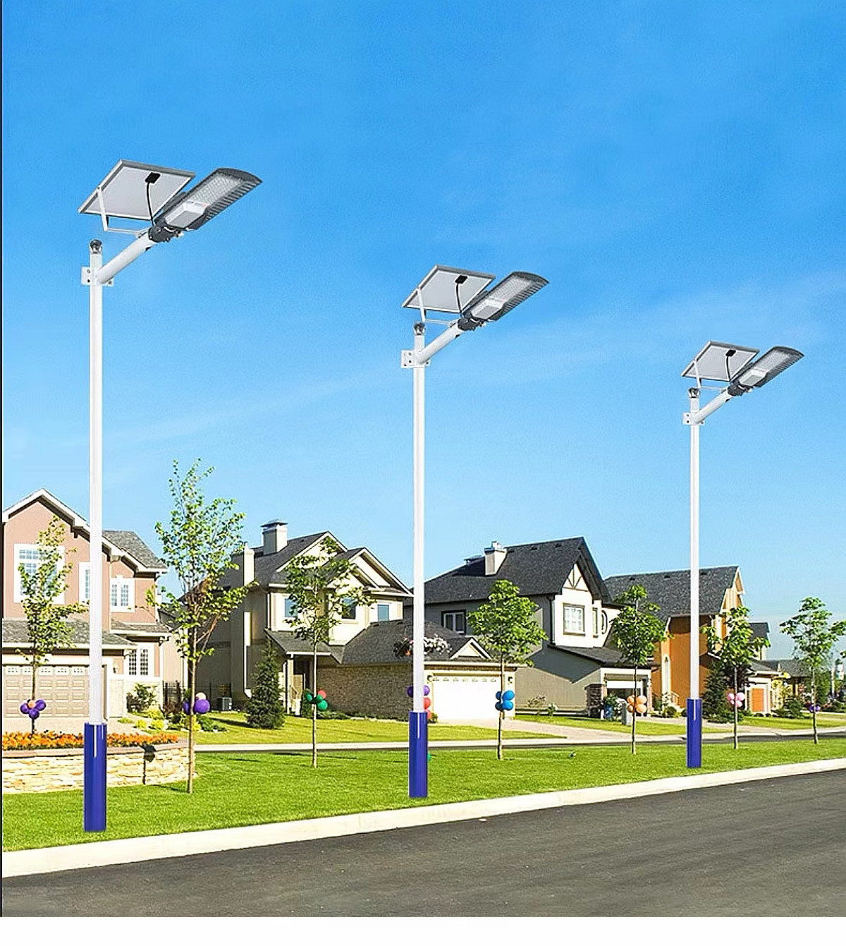 IP65 outdoor waterproof solar street lamp solar garden lamp square street lamp