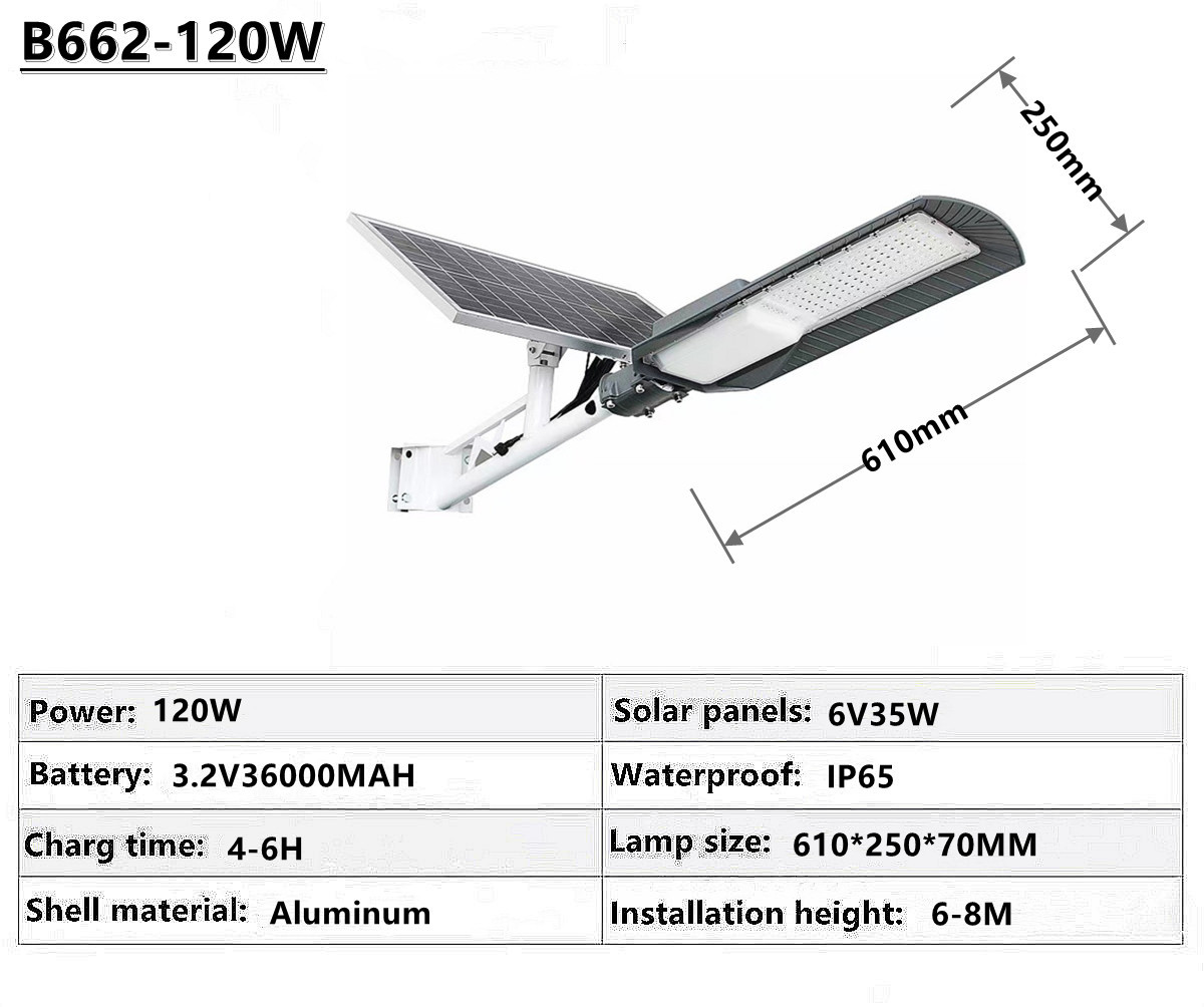 IP65 outdoor waterproof solar street lamp solar garden lamp square street lamp