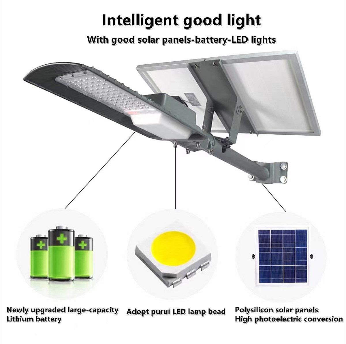 IP65 outdoor waterproof solar street lamp solar garden lamp square street lamp