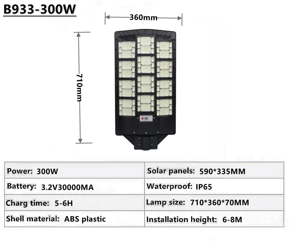 IP65 outdoor waterproof solar street lamp solar garden lamp square street lamp