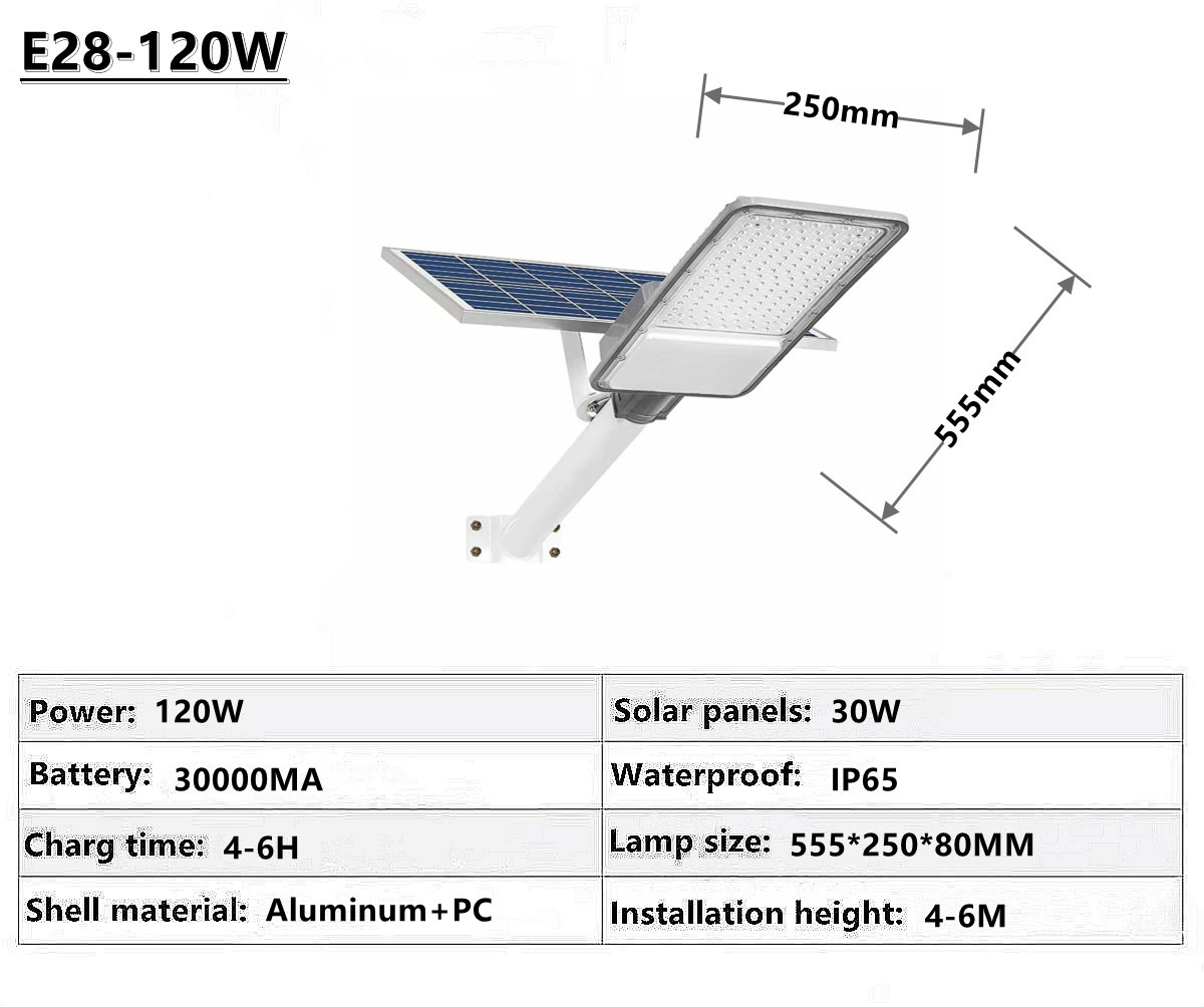 IP65 outdoor waterproof solar street lamp solar garden lamp square street lamp
