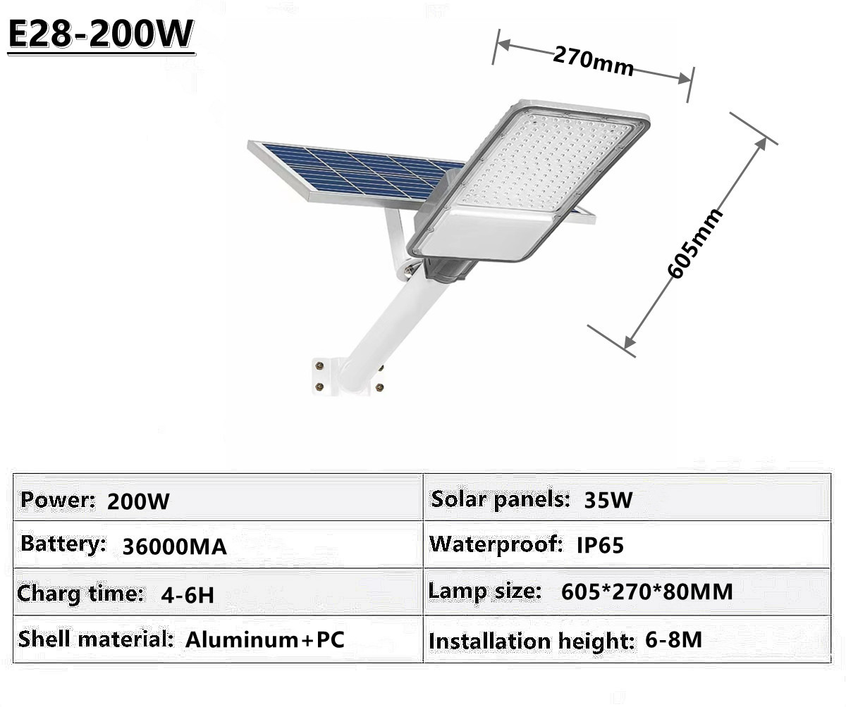 IP65 outdoor waterproof solar street lamp solar garden lamp square street lamp