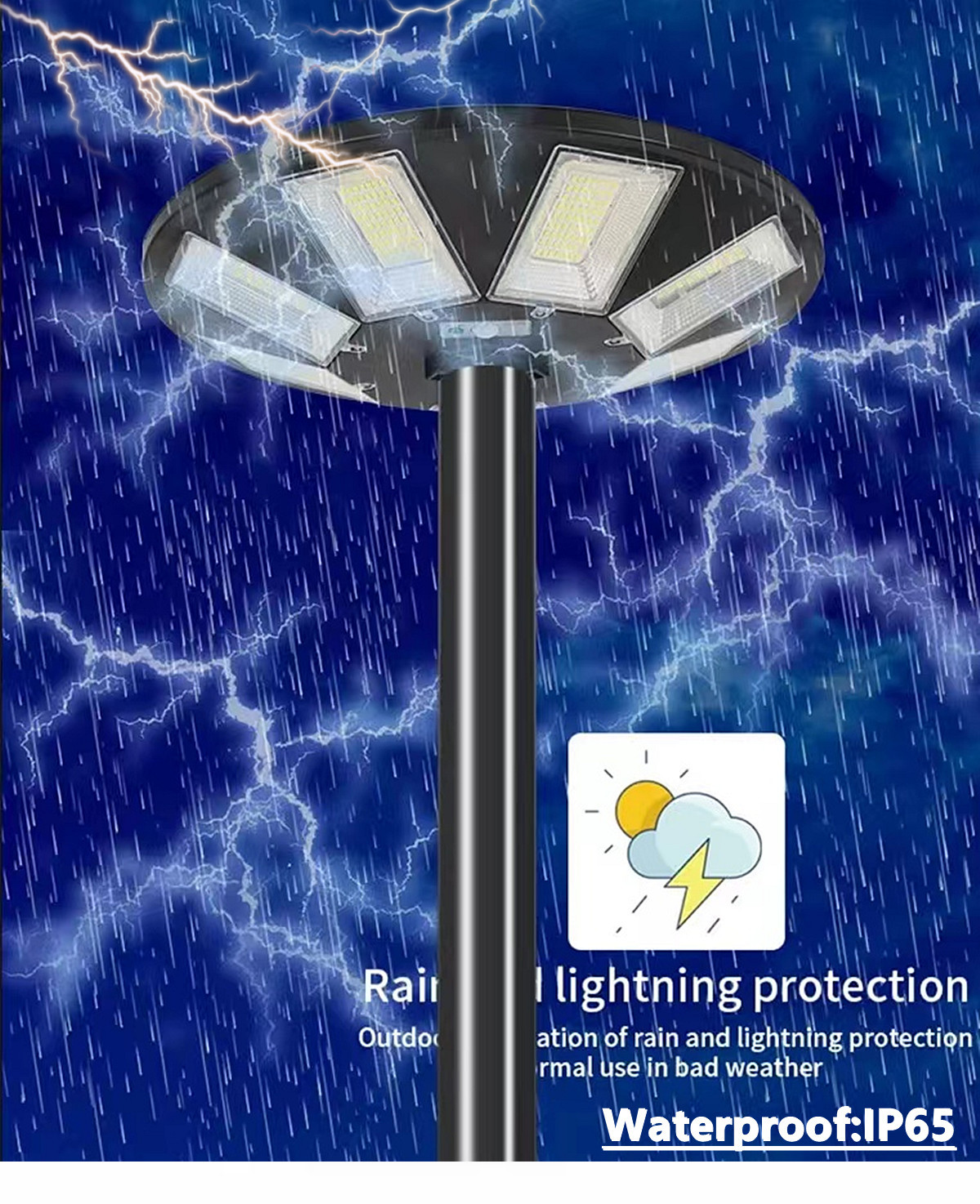 IP65 outdoor waterproof solar LED street lamp solar garden lamp  Villa, hotel，square solar street lamp