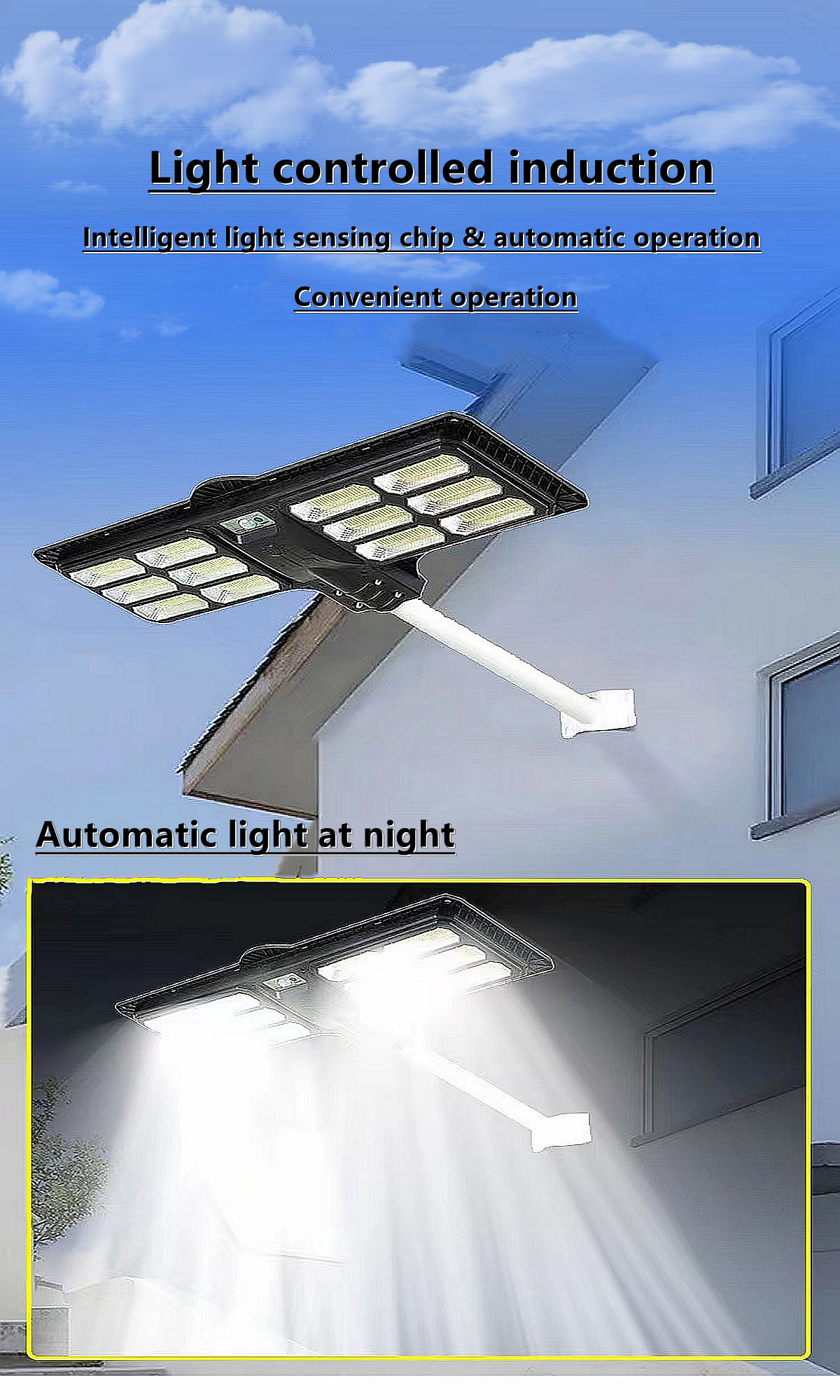 IP65 outdoor waterproof solar LED street lamp solar garden lamp  Villa, hotel，square solar street lamp