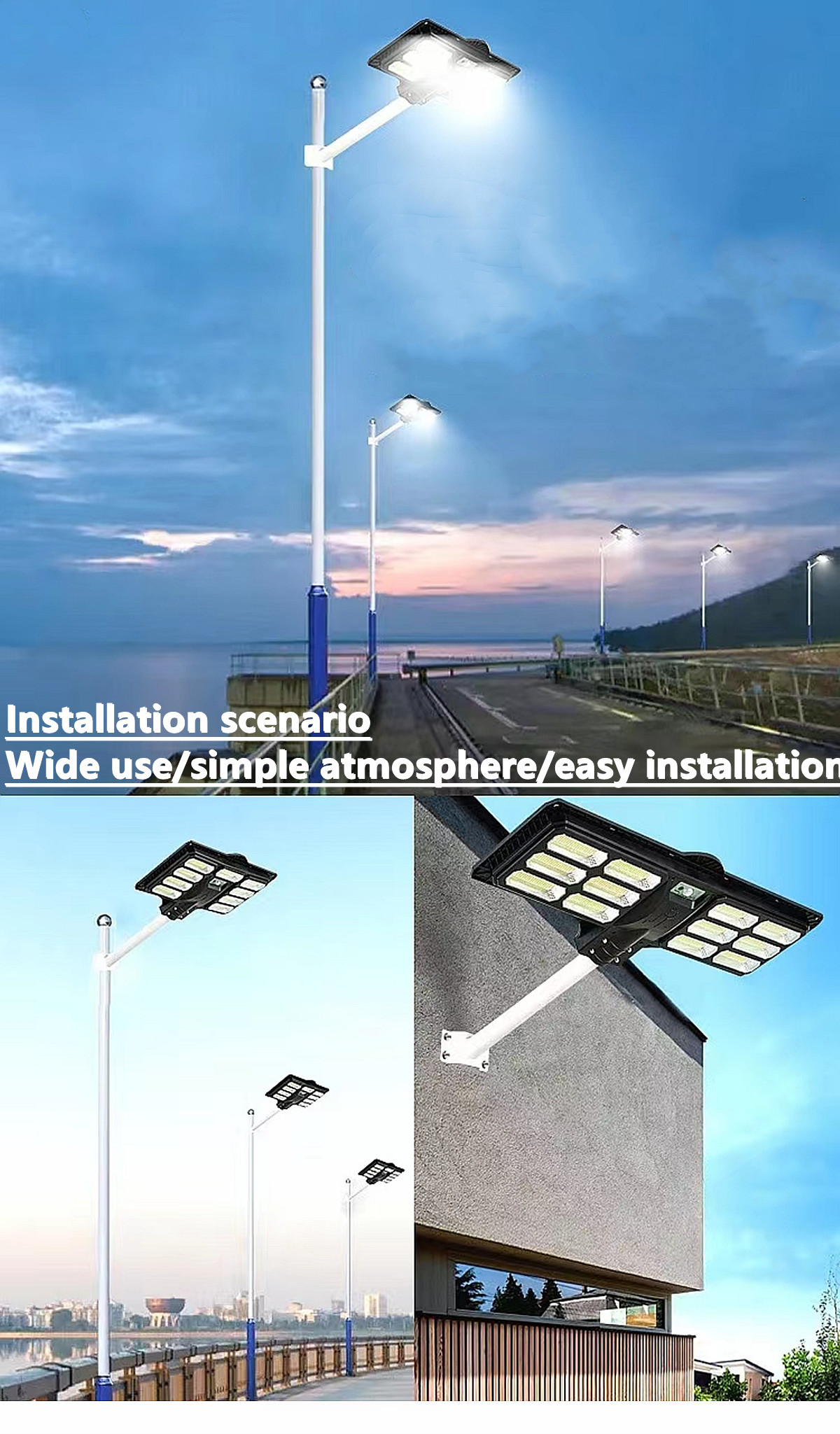 IP65 outdoor waterproof solar LED street lamp solar garden lamp  Villa, hotel，square solar street lamp